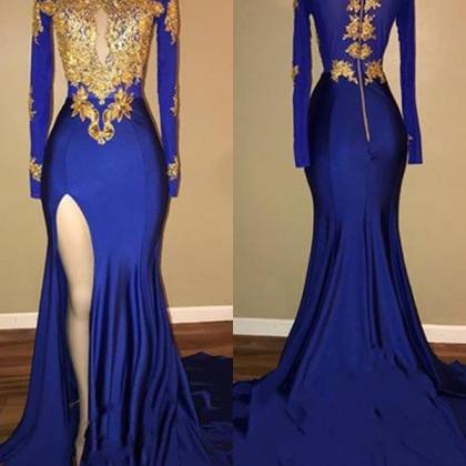 2023 Robe De Soiree Royal Blue Evening Dresses..