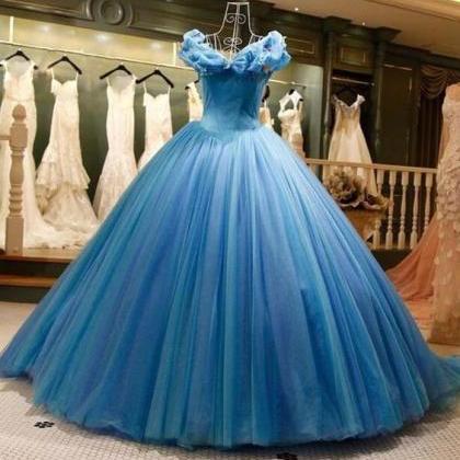 Cinderella Dresses Royal Blue Ball Gown Prom..