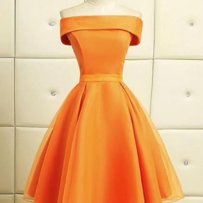 orange short bridesmaid dresses 202..