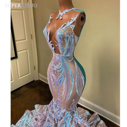 Sparkly Evening Dresses 2023 Colorful Mermaid..