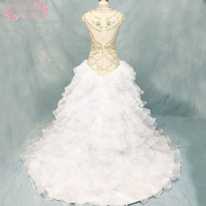 boho wedding dresses 2021 tiered cr..