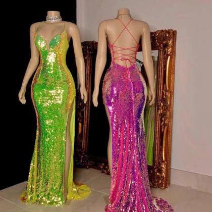green sparkly evening dresses long ..