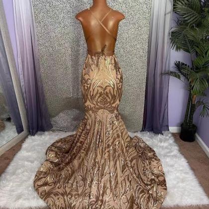 gold sparkly prom dresses long halt..