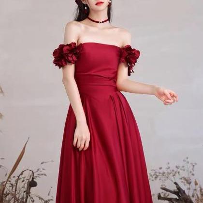 vestidos de noche floral red prom d..