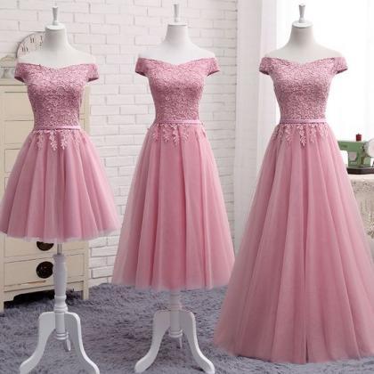 A Line Prom Dresses 2024 Off The Shoulder Lace..