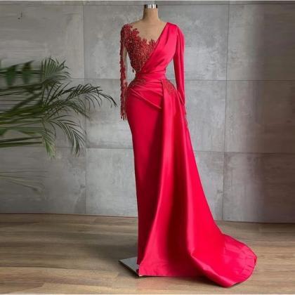 Vestidos De Mujer Elegantes Para Fiesta Red Lace..