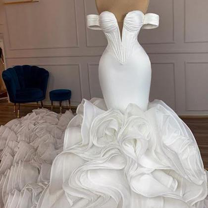 Robe De Mariee Mermaid Wedding Dresses For Bride..