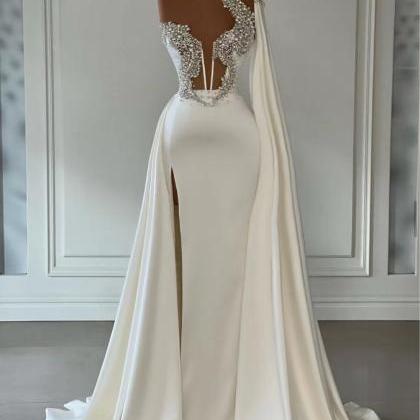 Vestidos De Novia Beaded White Wedding Dresses For..