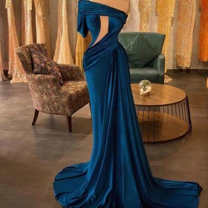 One Shoulder Elegant Prom Dresses 2024 Custom Make..