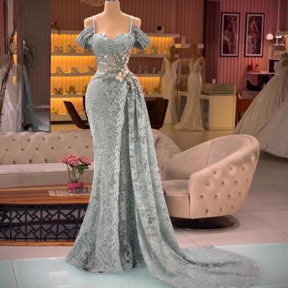 Lace Applique Tulle Prom Dresses 2024 Robes De..