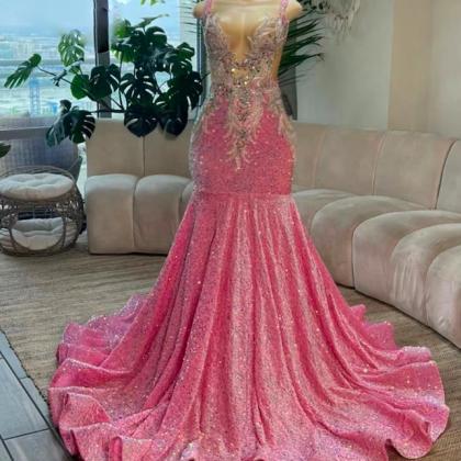 Vestidos Para Mujer Glitter Prom Dresses 2024..