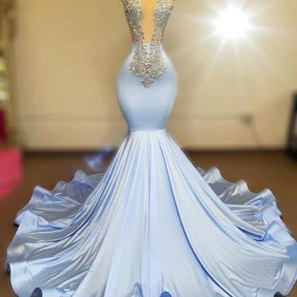 Diamonds Prom Dresses For Women Vestidos De Fiesta..