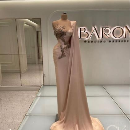 Dubai Fashion Prom Dresses 2023 Fashion Pink..