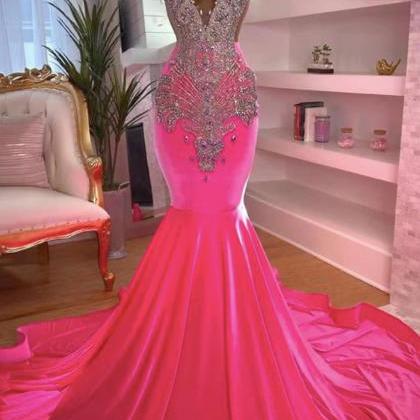 Rhinestones Luxury Prom Dresses For Women, 2024..