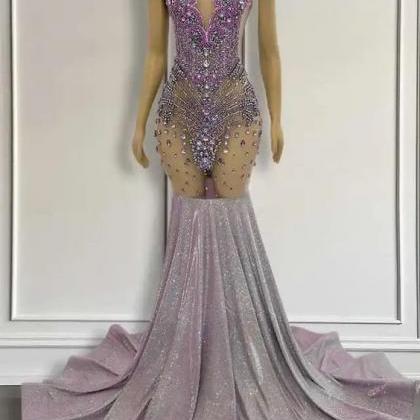 Rhinestones Prom Dresses 2024 Custom Elegant..