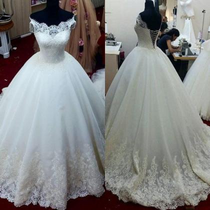 Vestido De Novia White Wedding Dresses Ball Gown..