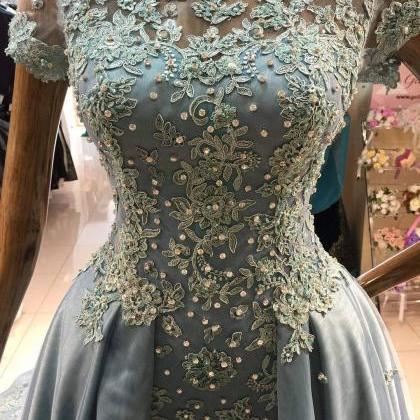 Abendkleider Vintage Prom Dresses With Overskirt..