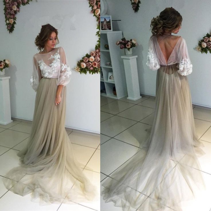 Light Brown Prom Dresses 2018