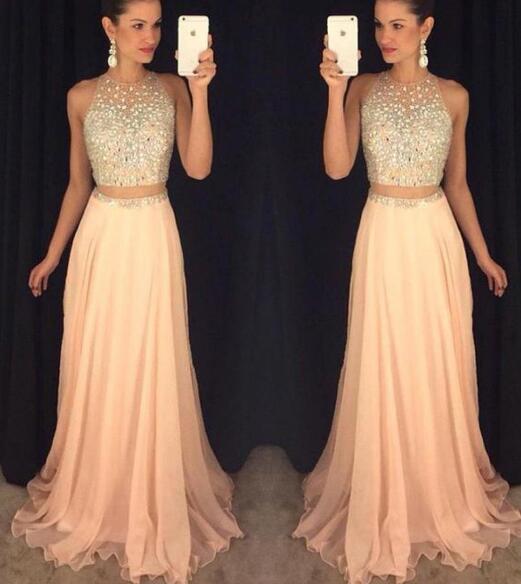 baby pink prom dress