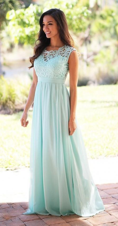 light blue lace bridesmaid dresses