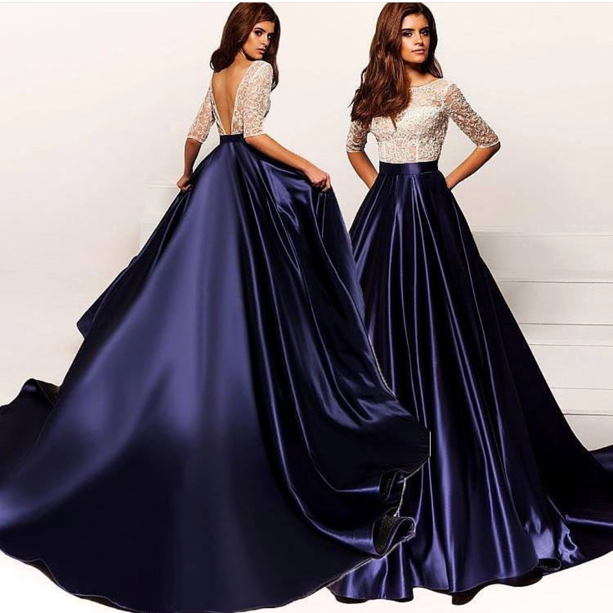 prom dresses 2019 navy blue