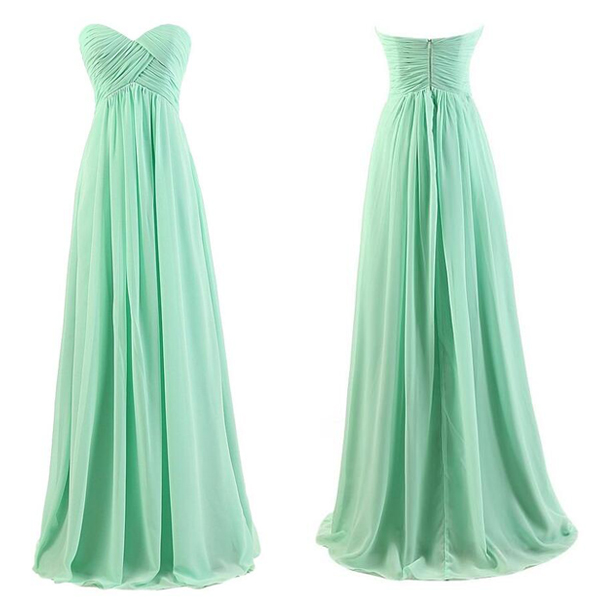 Mint Green Bridesmaid Dresses Long 2024 A Line Sweetheart Neck Chiffon Elegant Wedding Party Dresses 2023 Robe Demoiselle D Honneur Femme