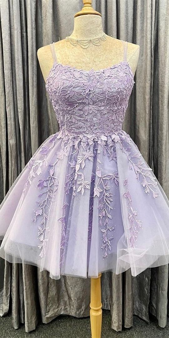 lilac prom dresses short lace applique purple homecoming dresses 2022 vestidos de graduacion robe de cocktail 2023 