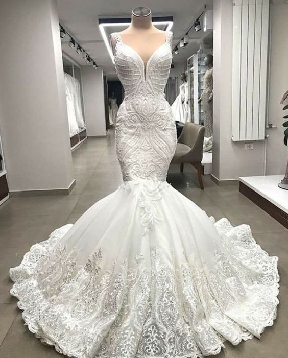 chinese dress ladies Satin Off The Shoulder Wedding Dresses Lace Applique Mermaid Bridal Dresses W0066 Custom Colors / US16 main image 0