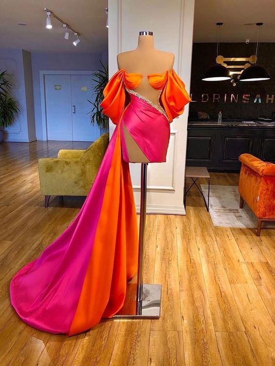 Vestidos De Fiesta De Curto Mermaid Prom Dresses Short Off The Shoulder Beaded Elegant Simple Satin Formal Prom Gown