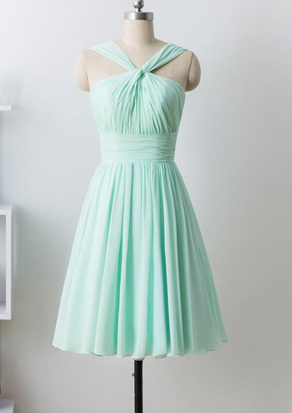 RAFAELA MINT GREEN HALTER DRESS main image 0
