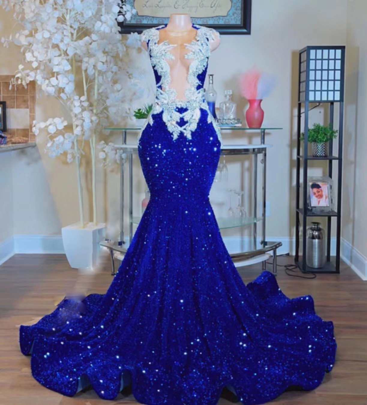Custom Make Modest Prom Dresses 2024 Mermaid Beaded Applique Sparkly Sequined Elegant Formal Occasion Dress 2024 Vestidos De Fiesta Robes De