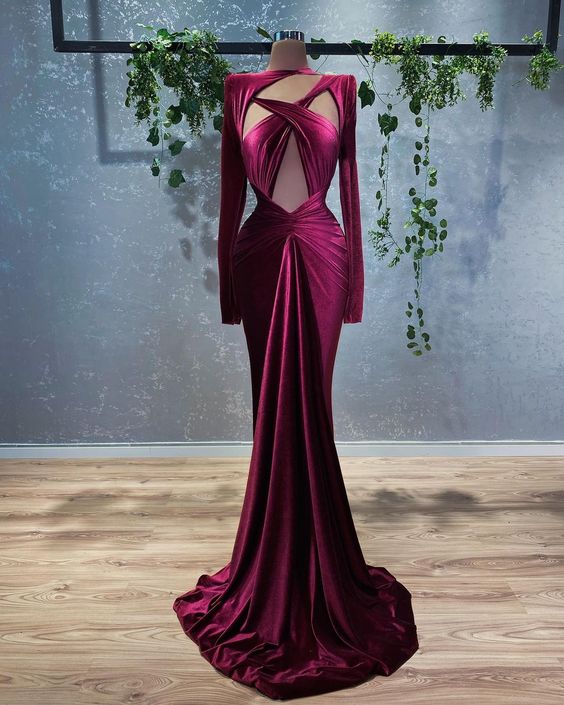 burgundy prom dresses 2024 Elegant Prom Dresses 2023 Dubai Fashion Burgundy A Line Arabic Evening Dresses Vestidos de Fiesta 2024 Beaded V Neck Pleated Burgundy Formal