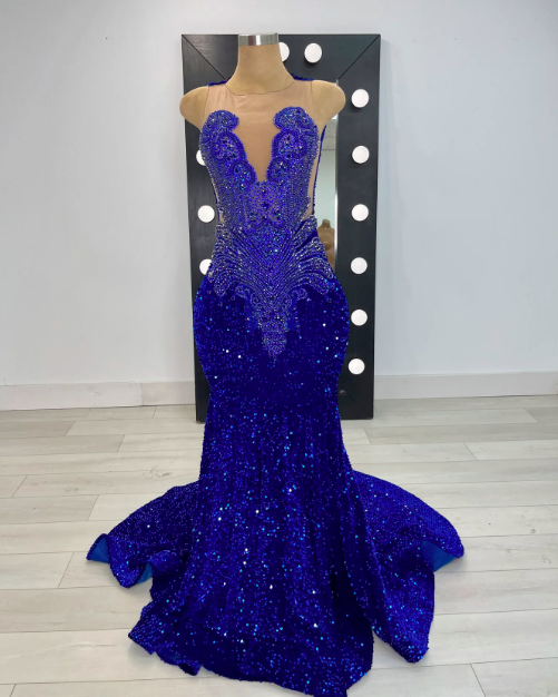 Fashion 2024 Prom Dresses For Women Diamonds Rhinestones Sparkly Sequin Evening Gown Vestidos De Fiesta De Longo 2025 Custom Prom Dress