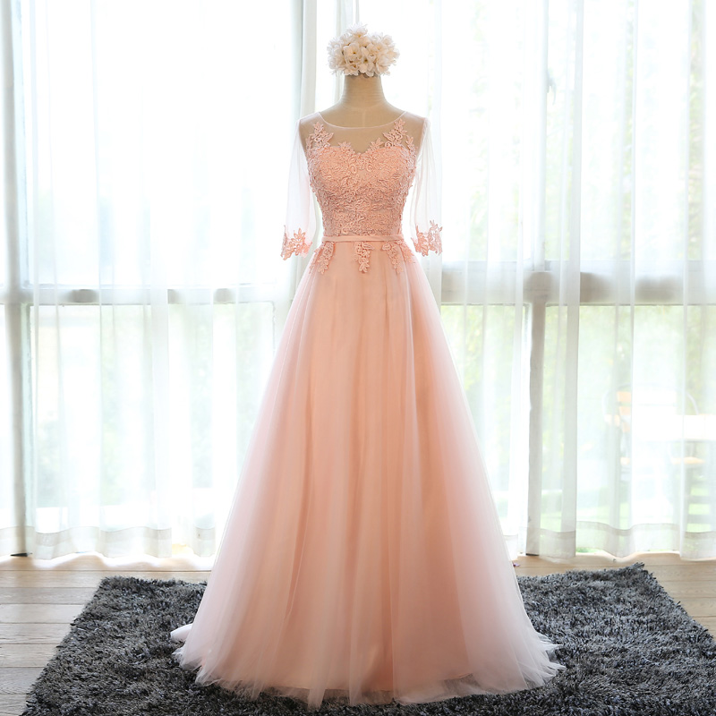 Vestidos De Gala Lace A Line Prom Dresses 2023 Tulle Pink Simple Prom Gown 2024 Robe De Bal