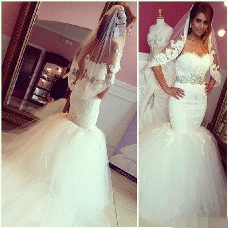 Mermaid Wedding Dresses Ivory Wedding Dresses Lace Wedding Dresses