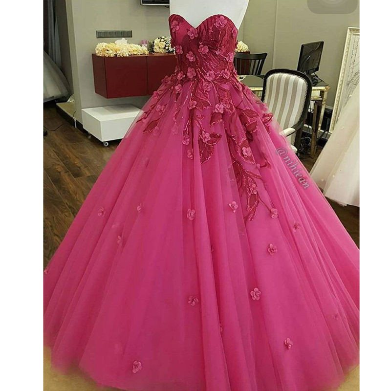 Hot Pink Sweet 16 Dresses