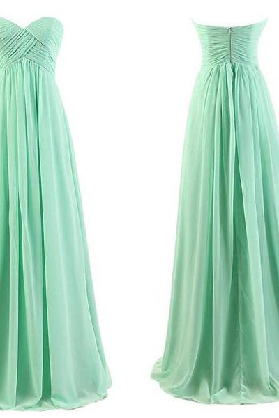 mint green bridesmaid dresses long 2022 a line sweetheart neck chiffon cheap elegant wedding party dresses 2023 robe demoiselle d honneur femme