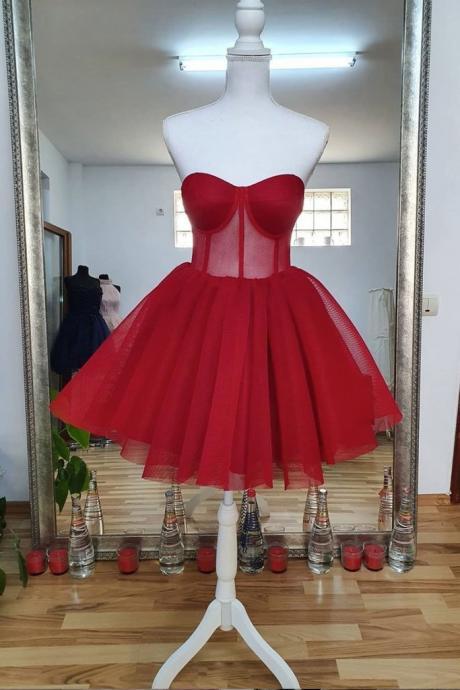 cheap graduation dresses red homecoming dresses short tulle tutu simple prom dresses ball gown vestido de graduacion