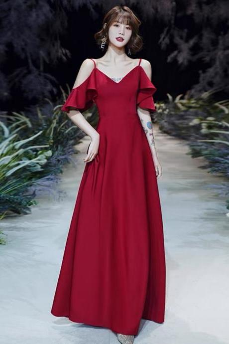 red formal dresses simple elegant off the shoulder cheap evening dresses long vestidos de fiesta 