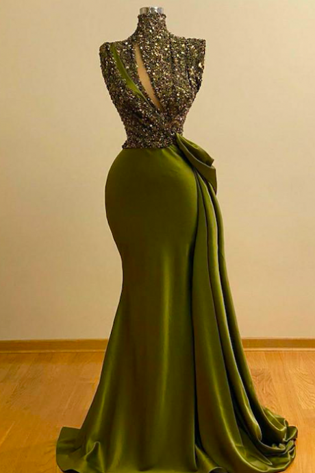 high neck vintage evening dresses long sparkly vintage elegant evening gowns vestidos de fiesta vestido de longo
