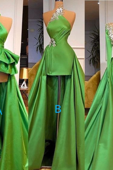 green beaded evening dresses for women vestidos de fiesta de longo mermaid sexy luxury formal party dresses abendkleider