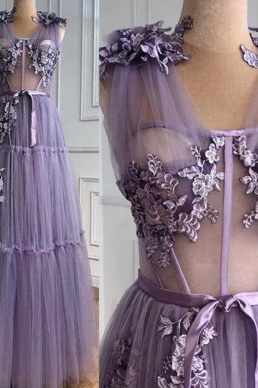 lace applique purple prom dresses 2022 tulle a line cheap prom gown 2023 vestidos elegantes para mujer