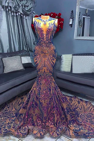 robe de soiree mermaid sparkly prom dresses custom make elegant sleeveless glitter shinny cheap formal dresses abendkleider 