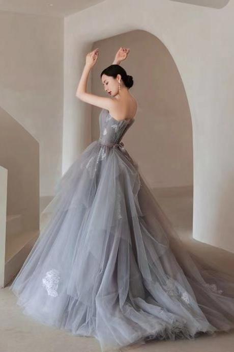 elegant custom make prom dresses for women vestidos elegantes para mujer lace applique tulle fashion formal evening dress abendkleider