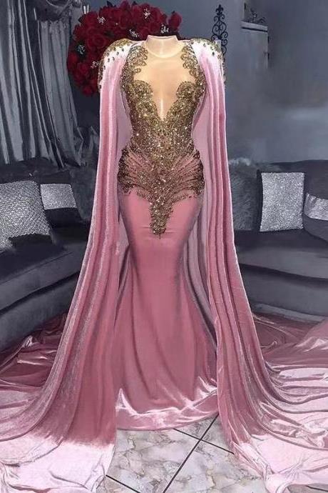 luxury muslim prom dresses rose pink beaded applique dubai fashion caftan elegant prom gown robe de soiree femme vestidos de fiesta 