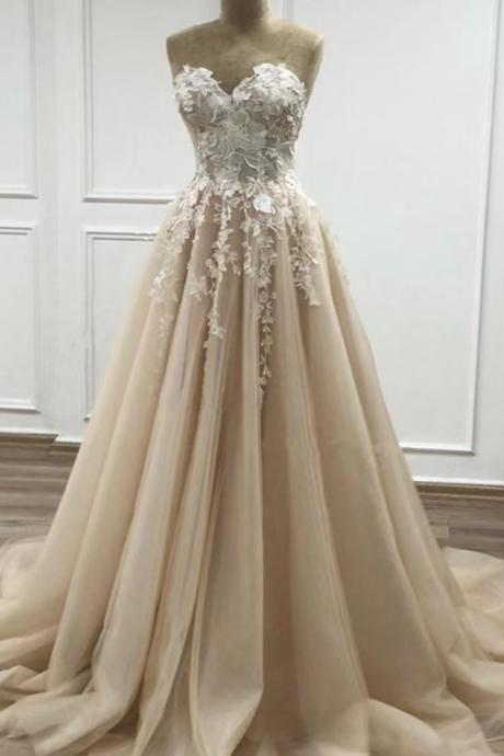 sweetheart neck champagne prom dresses 2023 a line tulle elegant cheap prom gown 2024 robes de bal vestidos de fiesta 