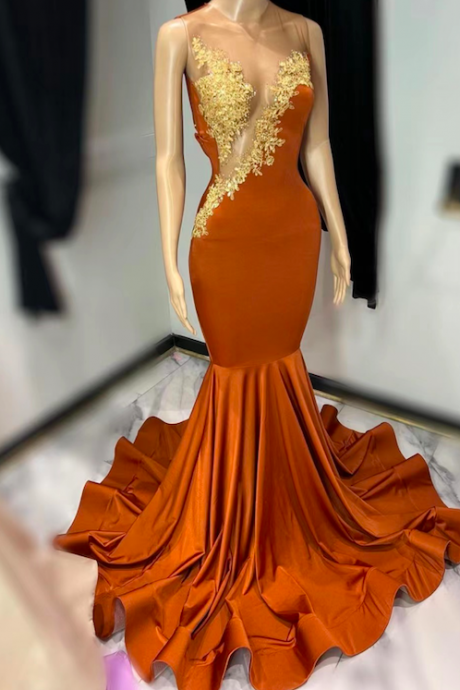 vestidos de noche gold lace evening dresses long modest sleeveless beaded african sexy formal occasion dresses abendkleider prom dresses
