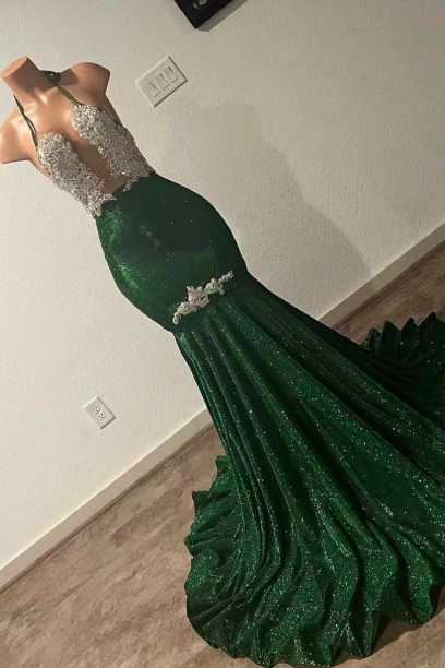 Sparkly Halter Prom Dresses For Women Lace Applique Beaded Glitter Evening Gown Fashion Birthday Party Dresses Vestidos De Fiesta