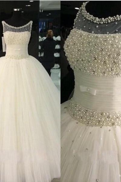 Peals Wedding Dresses, White Wedding Dress, Tulle Wedding Dresses, Batas De Novia Para Boda, Vestido De Novia, Elegant Wedding Dress 2023,