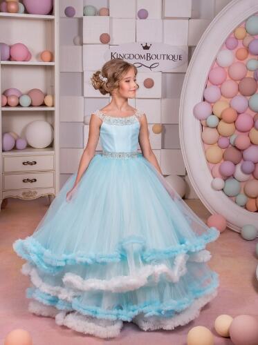 Puffy Blue Dress